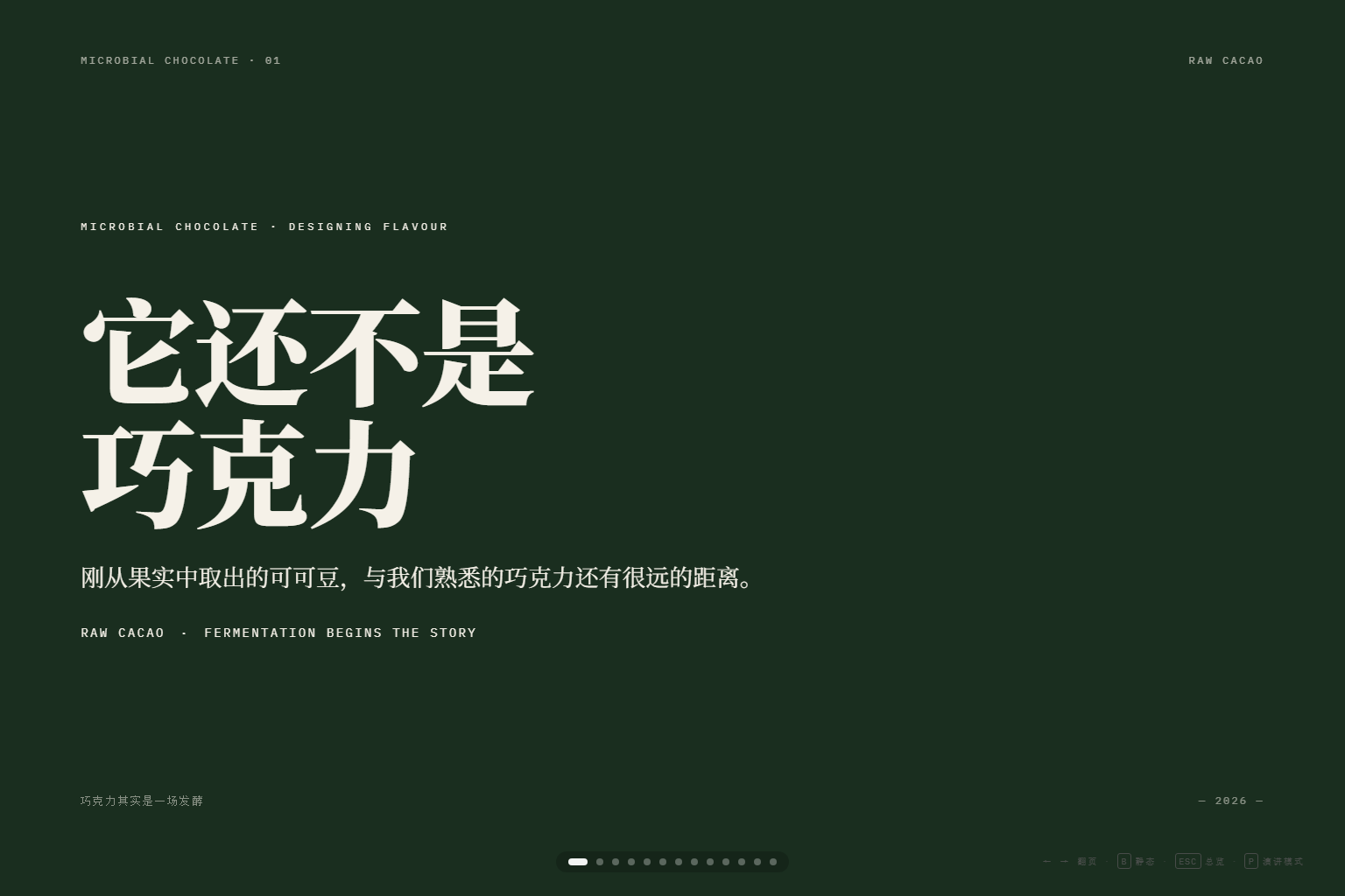 巧克力其实是一场发酵 PPT 首页预览图