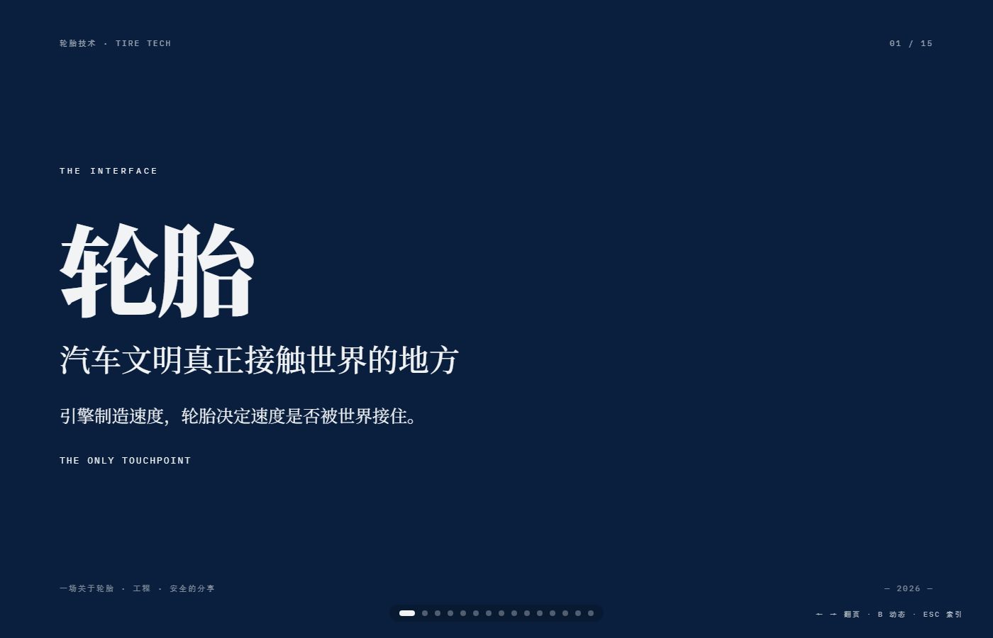 轮胎：汽车文明真正接触世界的地方 PPT 首页预览图