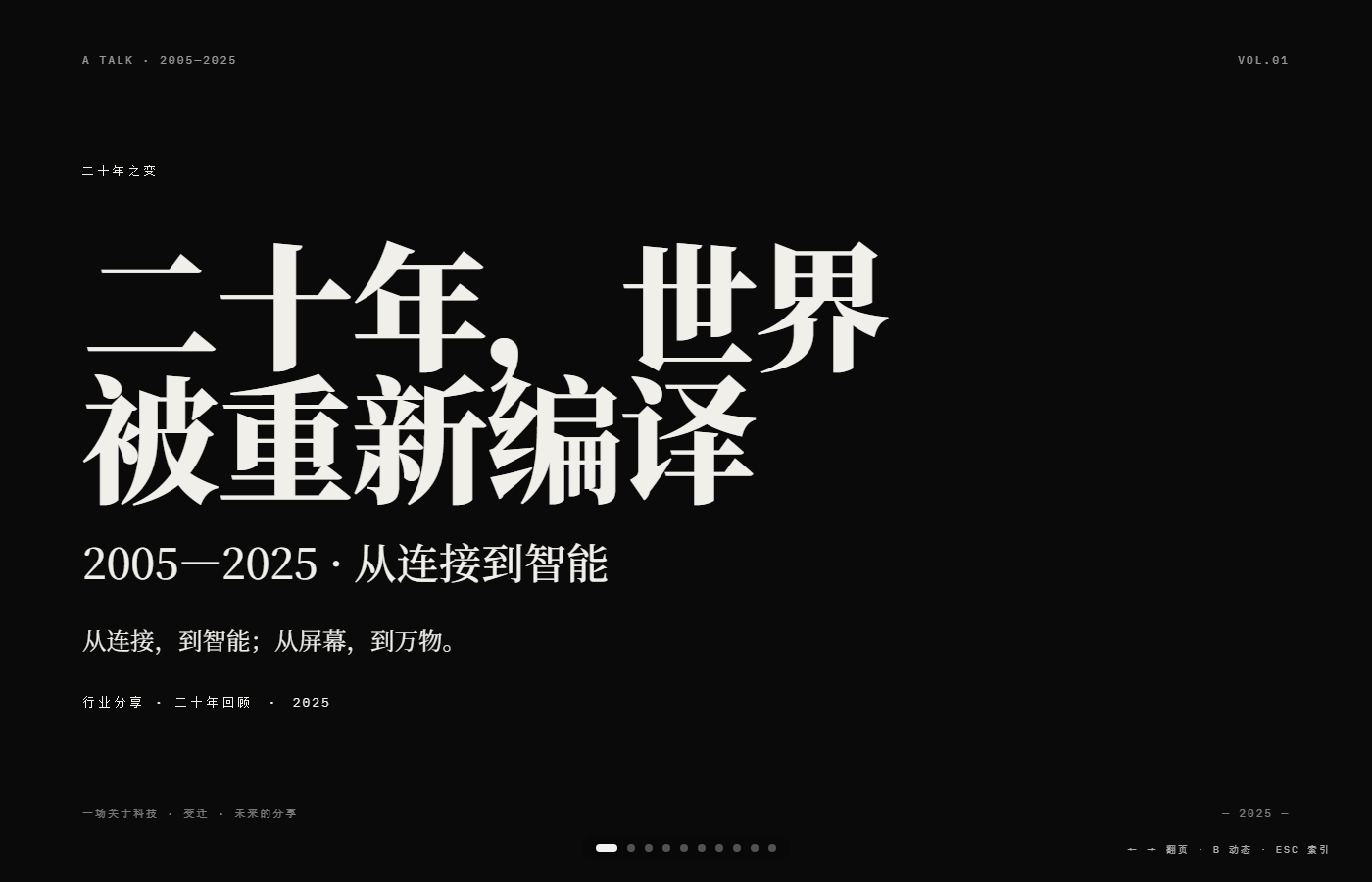 二十年 世界被重新编译 PPT 首页预览图